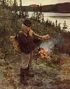 Akseli Gallen-Kallela Shepherd Boy from Paanajarvi oil